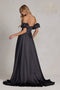 Nox Anabel Long Strapless A-line Slit Dress K1122