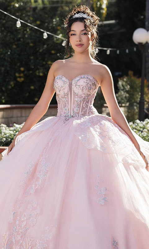 May Queen LK268 Floral Sweetheart Ballgown with Elegant Silhouette