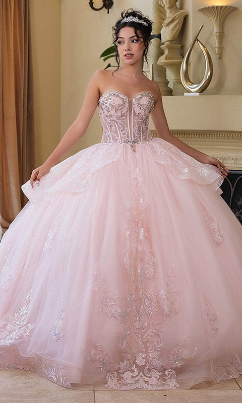 May Queen LK268 Floral Sweetheart Ballgown with Elegant Silhouette