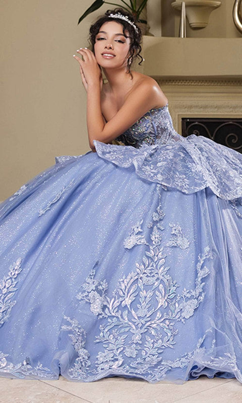 May Queen LK268 Floral Sweetheart Ballgown with Elegant Silhouette
