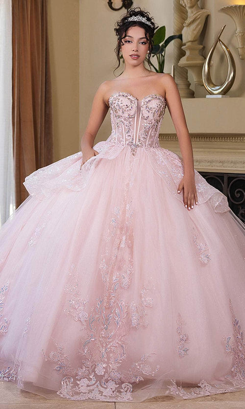 May Queen LK268 Floral Sweetheart Ballgown with Elegant Silhouette