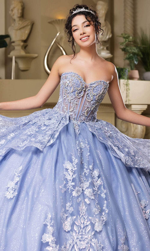 May Queen LK268 Floral Sweetheart Ballgown with Elegant Silhouette