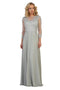 May Queen MQ1549 Plus Size Mother of the Bride Dress with Embroidery