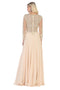 May Queen MQ1615N Plus Size Embroidered Long Dress for Mother of the Bride