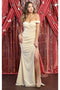 May Queen MQ1825 Off The Shoulder Prom Dress