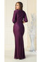 May Queen MQ1831 Elegant 3/4 Sleeve Plus-Size Gown