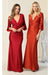 May Queen MQ1831 Elegant 3/4 Sleeve Plus-Size Gown