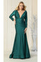 May Queen MQ1833 Long-Sleeve Stretch Bodycon Evening Dress