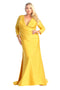 May Queen MQ1833 Long-Sleeve Stretch Bodycon Evening Dress