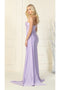 May Queen MQ1834 One Shoulder Simple Stretchy Long Evening Dress