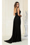 May Queen MQ1834 One Shoulder Simple Stretchy Long Evening Dress