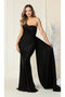 May Queen MQ1834 One Shoulder Simple Stretchy Long Evening Dress