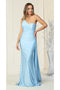 May Queen MQ1834 One Shoulder Simple Stretchy Long Evening Dress