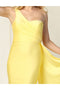 Chic Stretch Jersey One-Shoulder Yellow Prom Dress