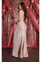 May Queen MQ1855 Cold-Shoulder Bodycon Prom Dress with Slit