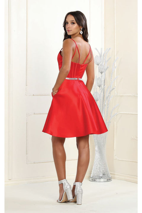 May Queen MQ1864 A-Line Sweetheart Short Cocktail Dress