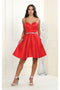 May Queen MQ1864 A-Line Sweetheart Short Cocktail Dress