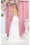 May Queen MQ1887B Sexy Strapless Simple Ivory Bridal Gown