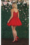 May Queen MQ1891 Fit & Flare Glitter Embellished Homecoming Mini Dress