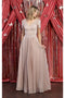 May Queen MQ1902 Short-Sleeve Pleated Formal Dress