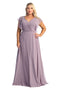 May Queen MQ1917N Plus Size Short Sleeve Mother of the Bride Dress