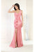 May Queen MQ1932 Ruffled Mermaid Evening Gown