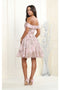 May Queen MQ1933 Off-Shoulder A-Line Holiday Party Homecoming Dress