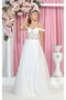 Graceful Mesh A-Line Off-Shoulder Embroidered Wedding Gown