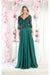 May Queen MQ1936 V-Neck Embroidered Mother of the Bride A-Line Dress