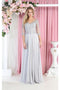 May Queen MQ1936 V-Neck Embroidered Mother of the Bride A-Line Dress