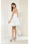 May Queen MQ1937 One-Shoulder Glitter Short Homecoming Dress