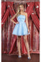 May Queen MQ1937 One-Shoulder Glitter Short Homecoming Dress