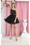 May Queen MQ1937 One-Shoulder Glitter Short Homecoming Dress