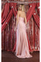 May Queen MQ1946 Strapless Ruched Sheath Prom Dress