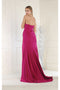 May Queen MQ1946 Strapless Ruched Sheath Prom Dress