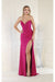 May Queen MQ1946 Strapless Ruched Sheath Prom Dress