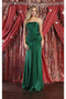 May Queen MQ1947 Simple Strapless Ruched Formal Dress