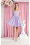 May Queen MQ1952 One Shoulder Glitter A-Line Short Homecoming Dress