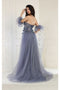 May Queen MQ1961 3D Floral Corset A-Line Special Occasion Gown