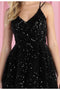 May Queen MQ1963 V-Neck Corset A-Line Sequin Short Dress