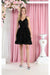 May Queen MQ1963 V-Neck Corset A-Line Sequin Short Dress