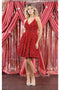 May Queen MQ1963 V-Neck Corset A-Line Sequin Short Dress