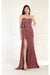 May Queen MQ1968 Strapless Sequin Formal Evening Gown
