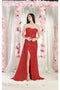 May Queen MQ1968 Strapless Sequin Formal Evening Gown