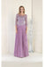 May Queen MQ1980 Pleated Satin Embroidered Mother of the Bride Gown with Rhinestone Details