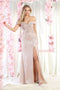 May Queen MQ1982 Elegant Sweetheart Lace Corset Red Carpet Gown