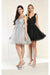 May Queen MQ1984 Embellished Sleeveless A-Line Graduation Dama Dress with Glitter Accents