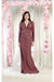 May Queen MQ1993 Stretch Jersey Long Sleeve V-Neck Evening Gown