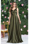 May Queen MQ1994 Satin Sleeveless Bridesmaid Dress with Side Pockets