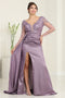 Beaded Embellished Side Sash Evening Dress - May Queen MQ2008